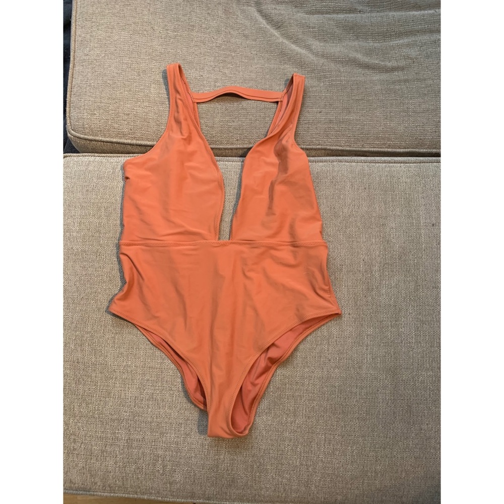 Orange Sexy One Piece Swimsuit